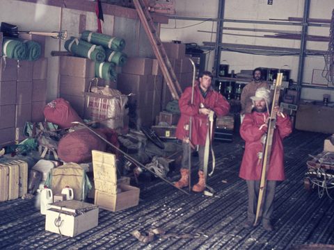 1969-11-Sorting-equipment-in-the-Scott-Base-hanger-R-Hislop-D-Skinner-G-Claridge.jpg