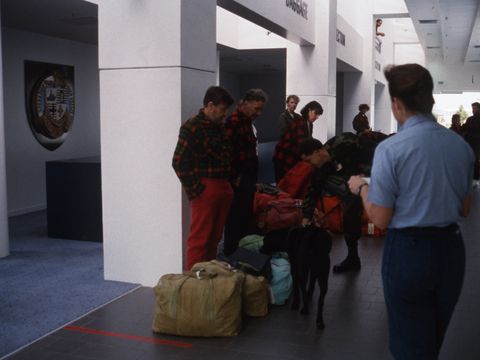 1991-003-Drug-dog-check-at-Antarctic-terminal.jpg